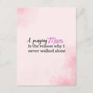 Christian Mother's day gift faith mum quote Postcard