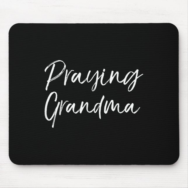 Christian Mother's Day Gift Prayer Warrior Praying Mouse Pad (Front)