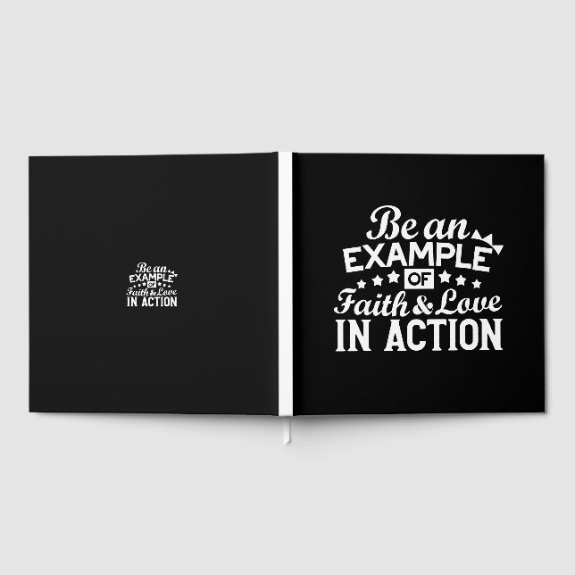 Christian Motivation Design – Faith, Love, and Act Guest Book (Full)