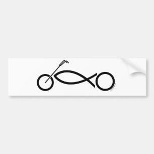 Christian motorcycle clothing and accessories bumper sticker
