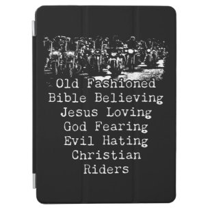 Christian Motorcycle Mens Cool Funny Vintage Faith iPad Air Cover