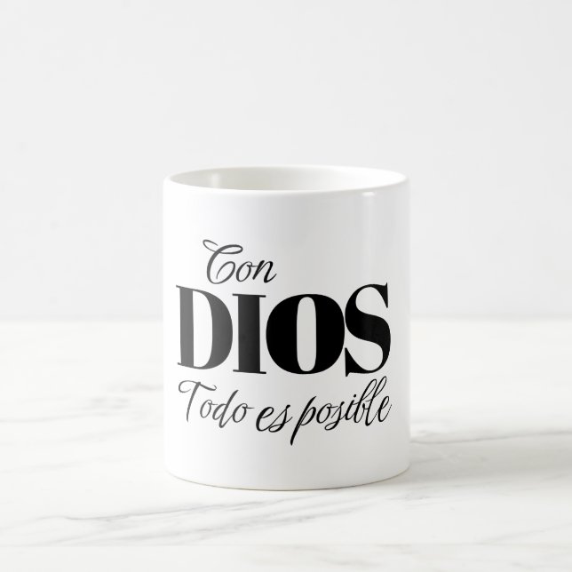 Christian Mug "With God all things are possible" M (Center)