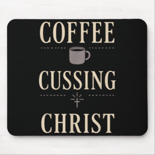 Christian Mum Faith Humour Blessed Flaws Coffee An Mouse Pad