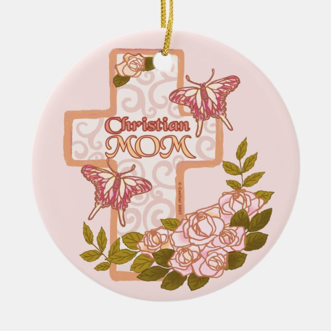 Christian Mum  ornament  (Front)