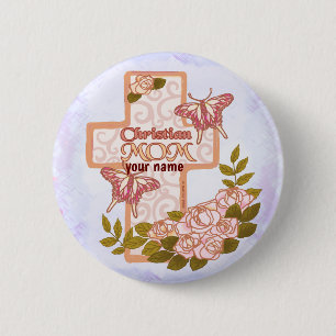 Christian Mum  pin button