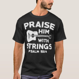 Christian Music Church Guitar Bass Jesus Rock Gif T-Shirt