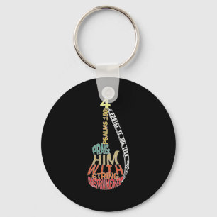 Christian Music Shirts For Men _ Praise Him B Play Key Ring