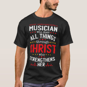 Christian Musician And Christianity Music Lover T-Shirt