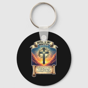 Christian Musician Music Is My Ministry Teacher Je Key Ring