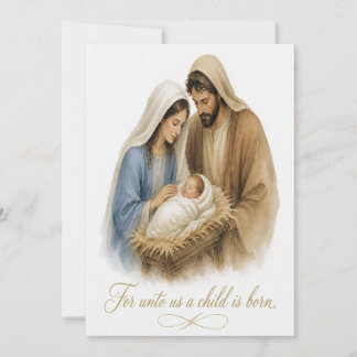 Christian Nativity Christmas Card