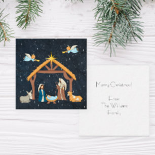 Christian Nativity Christmas Note Card