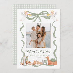 Christian Nativity Photo Greeting Christmas Card