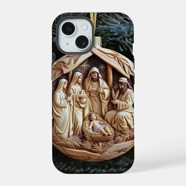 Christian Nativity Scene Phone Case – Baby Jesus (Back)