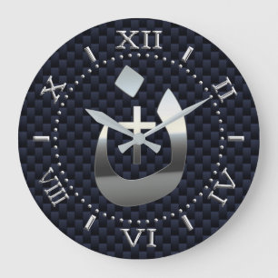 Christian Nazarene and Cross Solidarity Dial on a Large Clock