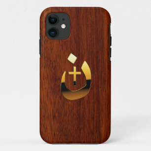 Christian Nazarene Solidarity on Mahogany Style iPhone 11 Case