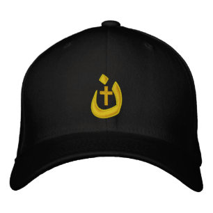 Christian Nazarene Symbol Cross Solidarity Embroidered Hat