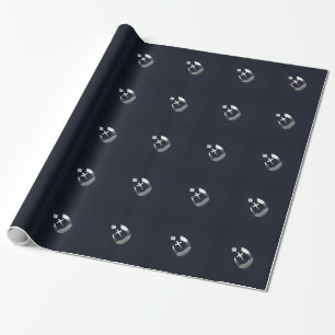 Christian Nazarene Symbol on Navy Blue Wrapping Paper