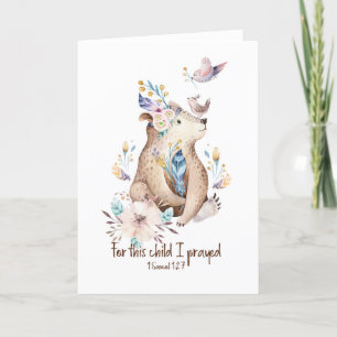 Christian New Baby Christening Card