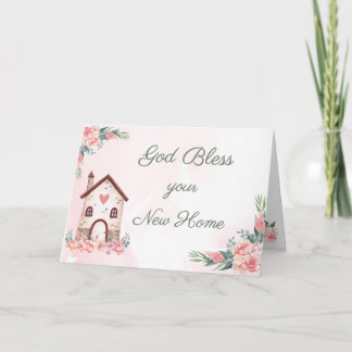 Christian New Home Card with Scripture