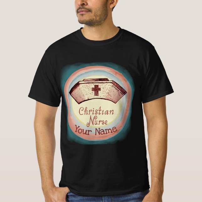 Christian nurse cap T-Shirt (Front)