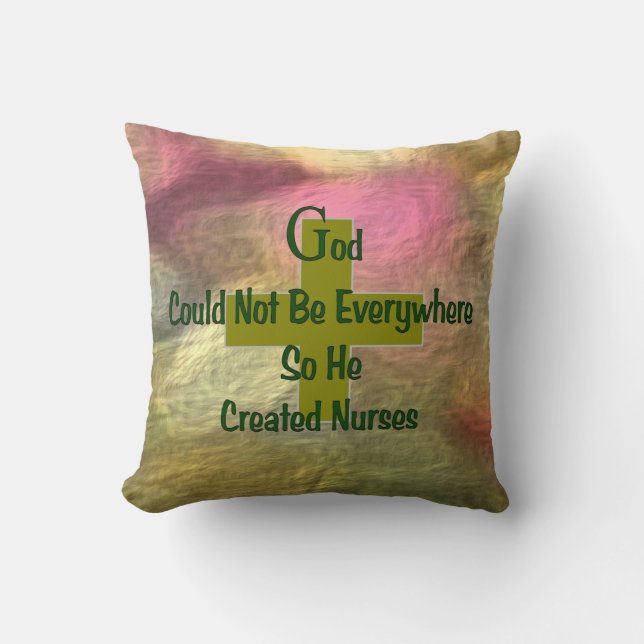 Christian Nurse Decorative Pillow (Front)