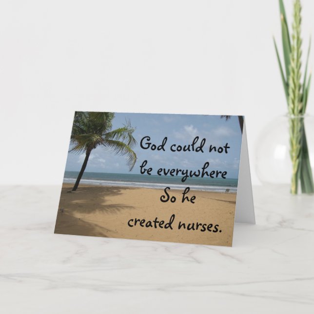Christian Nurse Greeting Card (Front)