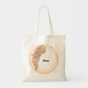 Christian one wing angel tote bag