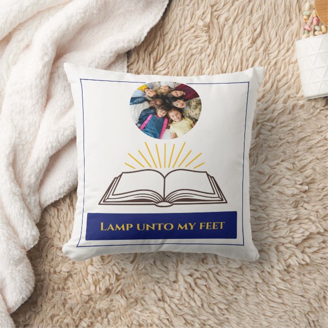 Christian Open Bible Rays Word of God Cushion (Blanket)