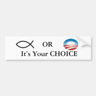 Christian Or Obama Bumper Sticker