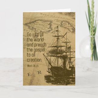 Christian Ordination Church Card Graduation