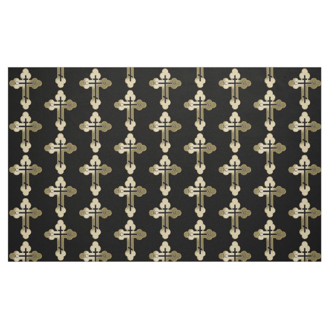 Christian orthodox cross fabric (Fat Quarter)