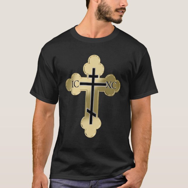 Christian orthodox cross T-Shirt (Front)