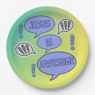 Christian party tableware theme  paper plate