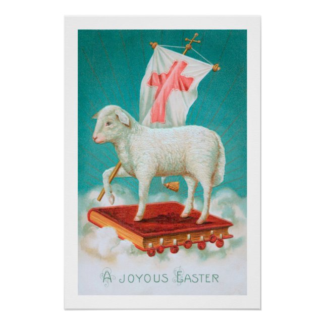 Christian Paschal Lamb / Agnus Dei Easter Poster (Front)