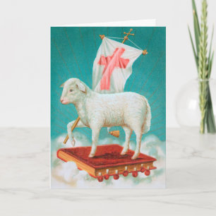 Christian Paschal Lamb / Agnus Dei Joyous Easter Card