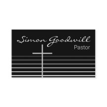 Christian Pastor Minister Business Cards | Simple