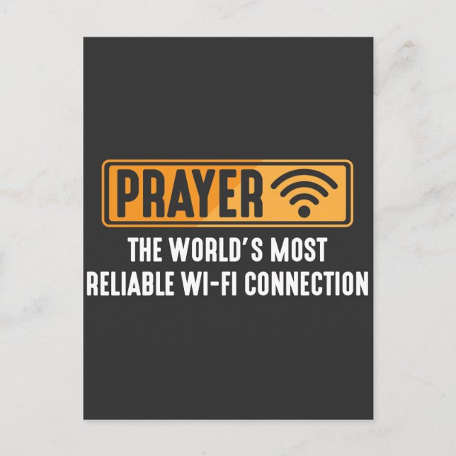 Christian Pastor Prayer Jesus Faith Connection Postcard (Front)