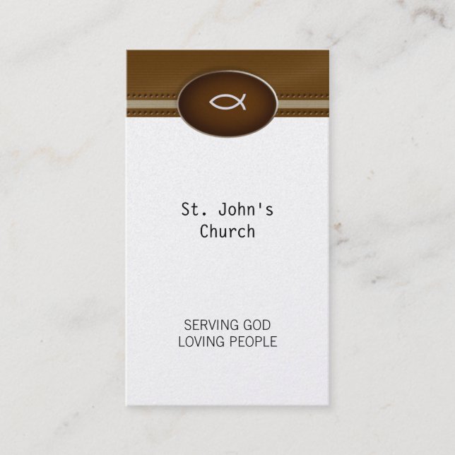 Christian | Pastor | Priest Business Card (Front)