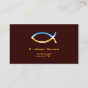 Christian Pastor Priest Business Card