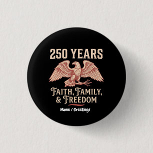 Christian Patriot 2026 Jubilee Faith Family 3 Cm Round Badge