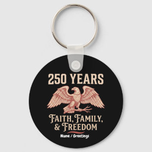 Christian Patriot 2026 Jubilee Faith Family Key Ring