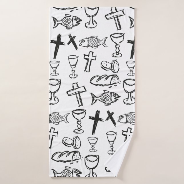 Christian Pattern Bath Towel (Bath Towel)