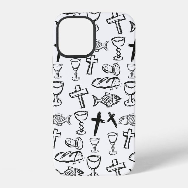 Christian Pattern iPhone Case (Back)
