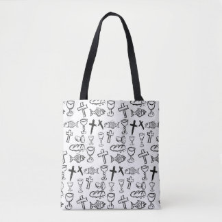 Christian Pattern Tote Bag