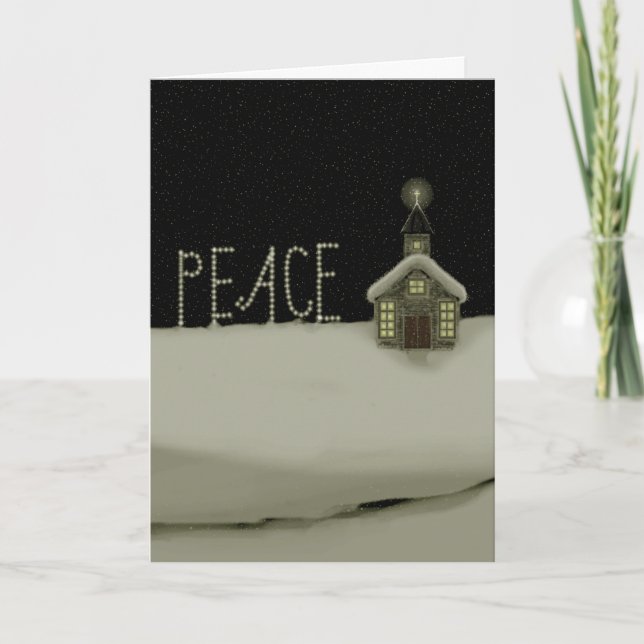Christian Peace Christmas Holiday Card (Front)