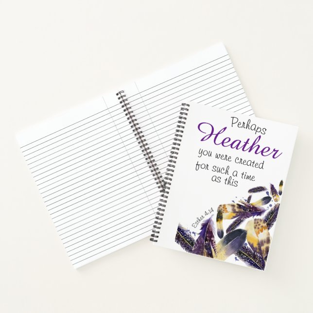 Christian Personalised Scripture Notebook (Inside)