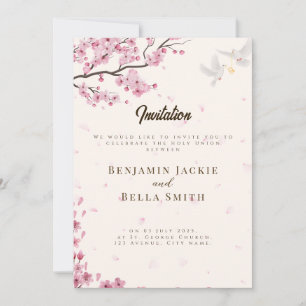 Christian Personalised Wedding Invitation