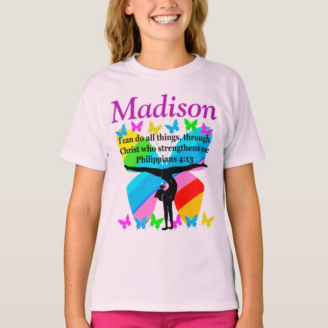 CHRISTIAN PERSONALIZED GYMNASTICS T SHIRT (Front)