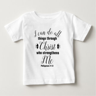 Christian Philippians 4:13 Bible Verse Baby T-Shirt
