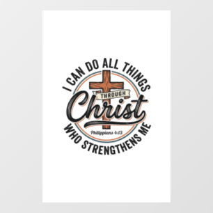 Christian Philippians 4_13 Vintage Quote Shirt Des